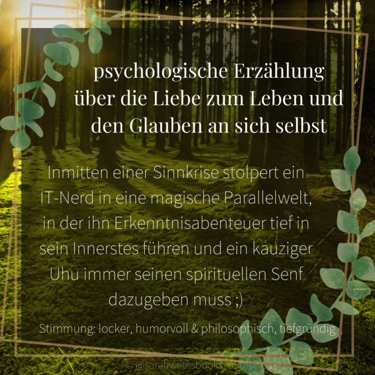 Teaser zum Buch: Persönliche Erzählung über die Liebe zum Leben und den Glauben an sich selbst